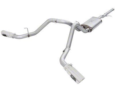 AFE MACH Force-XP Dual Exhaust System with Polished Tips; Side Exit (09-18 5.3L Silverado 1500)