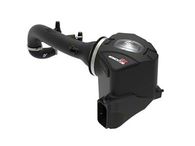 AFE Momentum GT Cold Air Intake with Pro 5R Oiled Filter; Black (19-25 2.7L Silverado 1500)