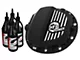 AFE Pro Series Rear Differential Cover with Machined Fins and 75w-90 Gear Oil; Black; GMCH 9.5 (19-24 Silverado 1500)