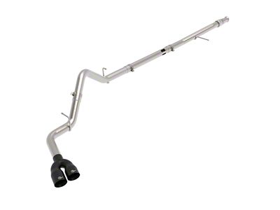 AFE Rebel XD Series 3-Inch DPF-Back Single Exhaust System with Black Tips; Side Exit (20-24 3.0L Duramax Silverado 1500)