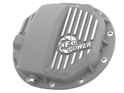 AFE Street Series Rear Differential Cover with Machined Fins; Raw; AAM 9.5/9.76 Rear Axles (14-25 Silverado 1500)