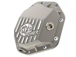 AFE Street Series Front Differential Cover with Machined Fins; Raw; AAM 8.0 IFS (19-26 Silverado 1500)
