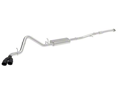 AFE Vulcan Series 3-Inch Single Exhaust System with Black Tips; Side Exit (19-25 2.7L Silverado 1500)