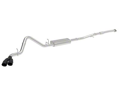 AFE Vulcan Series 3-Inch Single Exhaust System with Black Tips; Side Exit (19-24 2.7L Silverado 1500)