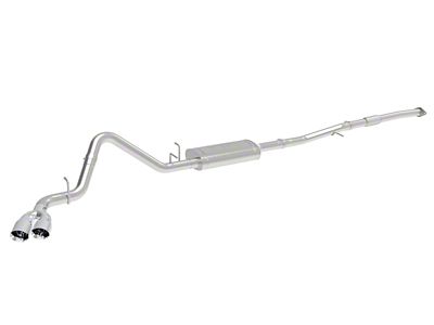 AFE Vulcan Series 3-Inch Single Exhaust System with Polished Tips; Side Exit (19-25 2.7L Silverado 1500)