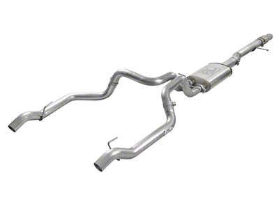 AFE Vulcan Series 4 to 3-Inch Dual Exhaust System; Rear Exit (19-25 6.2L Silverado 1500 w/ Factory Dual Exhaust)
