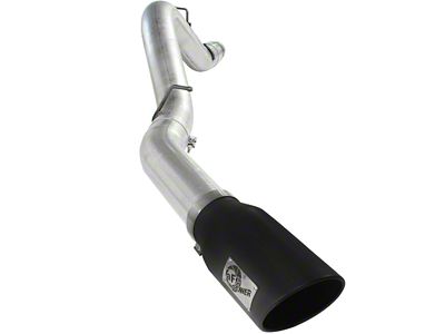 AFE ATLAS 5-Inch DPF-Back Single Exhaust System with Black Tip; Side Exit (11-16 6.6L Duramax Silverado 2500 HD)