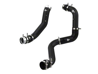 AFE BladeRunner 3-Inch and 3.50-Inch Hot and Cold Charge Pipe Kit; Black (24-25 6.6L Duramax Silverado 2500 HD)
