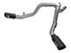 AFE Large Bore-HD 4-Inch DPF-Back Dual Exhaust System with Black Tips; Side Exit (2016 6.6L Duramax Silverado 2500 HD)
