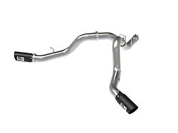 AFE Large Bore-HD 4-Inch DPF-Back Dual Exhaust System with Black Tips; Side Exit (20-26 6.6L Duramax Silverado 2500 HD)