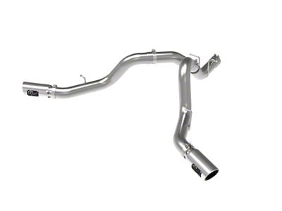 AFE Large Bore-HD 4-Inch DPF-Back Dual Exhaust System with Polished Tips; Side Exit (20-25 6.6L Duramax Silverado 2500 HD)