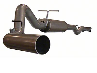 AFE Large Bore-HD 4-Inch Single Exhaust System; Side Exit (2007 6.6L Duramax Silverado 2500 HD)