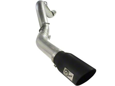 AFE Large Bore-HD 5-Inch DPF-Back Single Exhaust System with Black Tip; Side Exit (11-16 6.6L Duramax Silverado 2500 HD)
