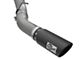 AFE Large Bore-HD 5-Inch DPF-Back Single Exhaust System with Black Tip; Side Exit (2016 6.6L Duramax Silverado 2500 HD)