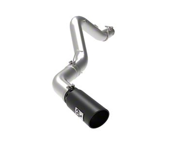AFE Large Bore-HD 5-Inch DPF-Back Single Exhaust System with Black Tip; Side Exit (20-25 6.6L Duramax Silverado 2500 HD)