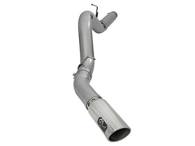 AFE Large Bore-HD 5-Inch DPF-Back Single Exhaust System with Polished Tip; Side Exit (2016 6.6L Duramax Silverado 2500 HD)