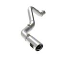 AFE Large Bore-HD 5-Inch DPF-Back Single Exhaust System with Polished Tip; Side Exit (20-26 6.6L Duramax Silverado 2500 HD)