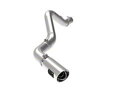 AFE Large Bore-HD 5-Inch DPF-Back Single Exhaust System with Polished Tip; Side Exit (20-25 6.6L Duramax Silverado 2500 HD)
