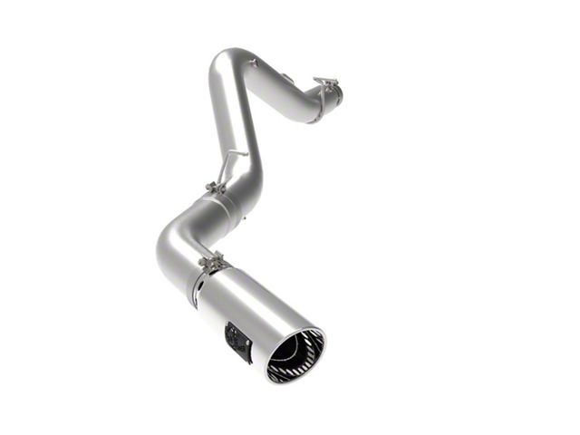 AFE Large Bore-HD 5-Inch DPF-Back Single Exhaust System with Polished Tip; Side Exit (20-24 6.6L Duramax Silverado 2500 HD)