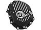 AFE Pro Series Front Differential Cover with Machined Fins and 75w-90 Gear Oil; Black; AAM 9.25 (11-19 Silverado 2500 HD)