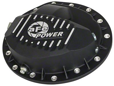 AFE Pro Series Rear Differential Cover; Black; GM 9.5/14 (07-13 Silverado 2500 HD)
