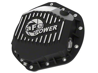 AFE Pro Series Rear Differential Cover with Machined Fins; Black (07-19 Silverado 2500 HD)