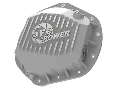 AFE Street Series Rear Differential Cover with Machined Fins; Raw (07-19 Silverado 2500 HD)