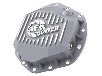 AFE Street Series Rear Differential Cover with Machined Fins; Raw (20-23 Silverado 2500 HD)