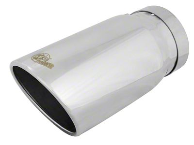 AFE MACH Force-XP 304 Stainless Steel Exhaust Tip; 6-Inch; Polished (Fits 5-Inch Tailpipe)