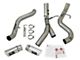 AFE Large Bore-HD 4-Inch DPF-Back Dual Exhaust System with Polished Tips; Side Exit (17-19 6.6L Duramax Silverado 3500 HD)