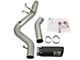 AFE Large Bore-HD 5-Inch DPF-Back Single Exhaust System with Black Tip; Side Exit (17-19 6.6L Duramax Silverado 3500 HD)