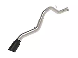 AFE Large Bore-HD 5-Inch DPF-Back Single Exhaust System with Black Tip; Side Exit (24-26 6.6L Duramax Silverado 3500 HD)