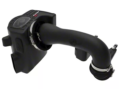 AFE Momentum GT Cold Air Intake with Pro DRY S Filter; Black (20-24 6.6L Gas Silverado 3500 HD)