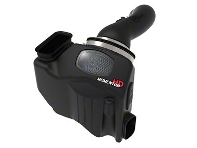 AFE Momentum HD Cold Air Intake with Pro 10R Oiled Filter; Black (20-25 6.6L Duramax Silverado 3500 HD)