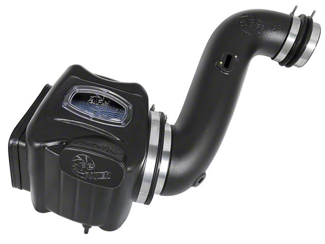 AFE Momentum HD Cold Air Intake with Pro 10R Oiled Filter; Black (07-10 6.6L Duramax Silverado 3500 HD)