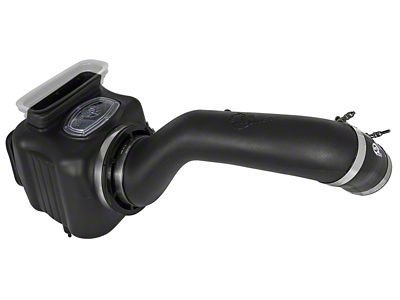 AFE Momentum HD Cold Air Intake with Pro 10R Oiled Filter; Black (17-19 6.6L Duramax Silverado 3500 HD)