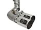 AFE Rebel XD Series 4-Inch DPF-Back Single Exhaust System with Polished Tips; Side Exit (17-19 6.6L Duramax Silverado 3500 HD)