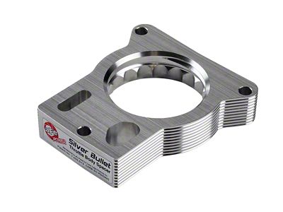 AFE Silver Bullet Throttle Body Spacer (01-06 8.1L Silverado 3500 HD)