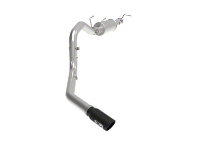 AFE Apollo GT Series Single Axle-Back Exhaust System with Muffler and Black Tip; Side Exit (20-22 7.3L F-250 Super Duty)