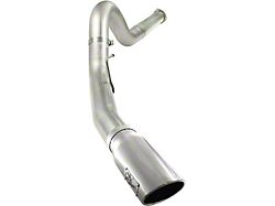 AFE Large Bore-HD 5-Inch DPF-Back Single Exhaust System with Polished Tip; Side Exit (11-14 6.7L Powerstroke F-250 Super Duty)