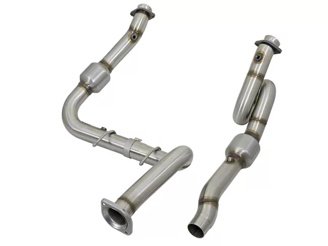 AFE Twisted Steel Catted Downpipes; Street Series (17-20 F-150 Raptor)