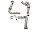 AFE Twisted Steel Catted Downpipes; Street Series (17-20 F-150 Raptor)