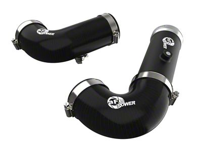 AFE BladeRunner 2.50-Inch and 2.375-Inch Hot and Cold Charge Pipe Kit; Black (21-25 3.0L Duramax Yukon)