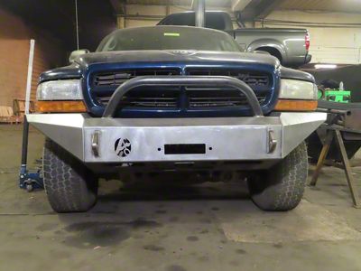 Affordable Offroad Modular Winch Front Bumper with Bull Bar; Black (97-04 Dakota)