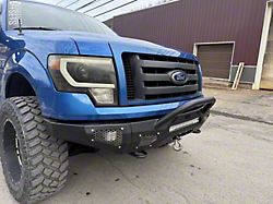 Affordable Offroad Modular Non-Winch Front Bumper with Bull Bar and LED Lights; Black (09-14 F-150, Excluding Raptor)
