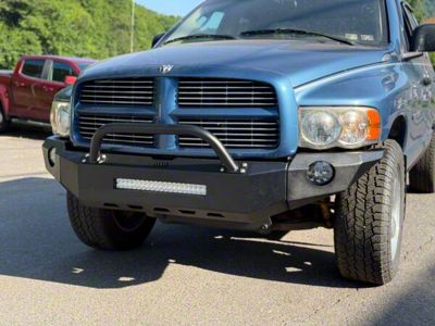 Affordable Offroad Modular Non-Winch Front Bumper with Bull Bar; Black (02-05 RAM 1500, Excluding SRT-10)