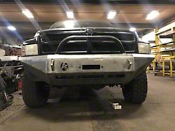 Affordable Offroad Modular Winch Front Bumper with Bull Bar; Bare Metal (94-01 RAM 1500)