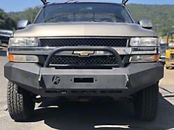 Affordable Offroad Modular Winch Front Bumper with Bull Bar; Black (99-06 Sierra 1500)