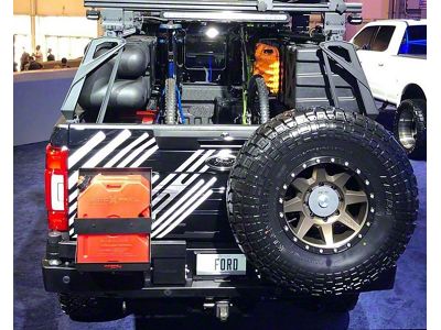 AFN 4x4 Rear Bumper with Wheel Carrier and Jerry Can Bracket (17-22 F-250 Super Duty)