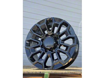AGP Wheels 140 Gloss Black 8-Lug Wheel; 22x9; 24mm Offset (11-14 Sierra 2500 HD)